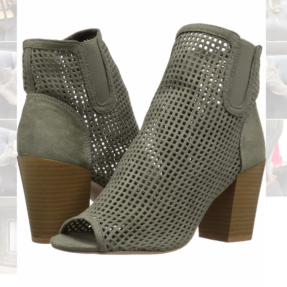 Qupid | Clyde Peep Toe Ankle Fashion Boots
